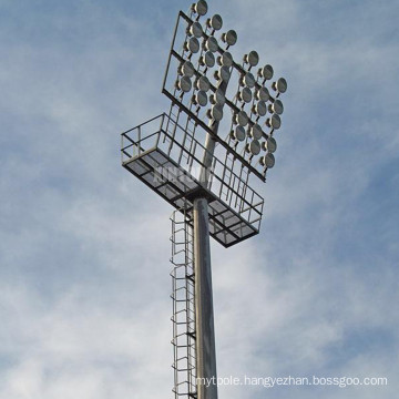 customized design 30m 35m 40m high mast lighting pole